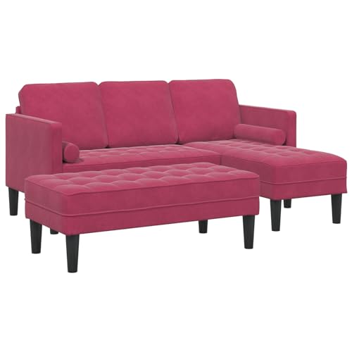 VidaXL Sofá de 3 plazas con Chaise Longue