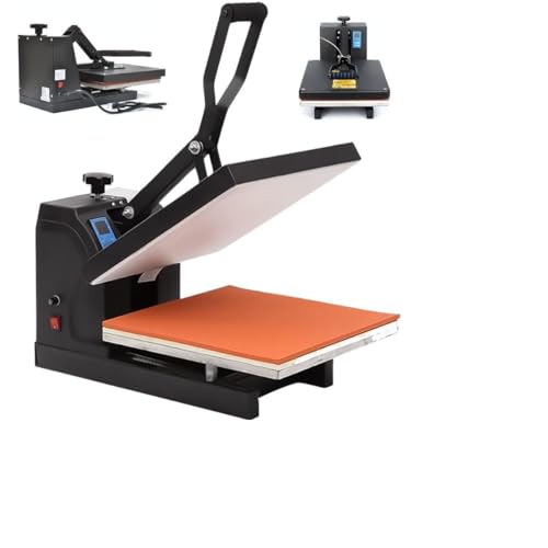 Prensa Térmica Plana Digital 38x38cm 110V Sublimação, DTF e Personalização Profissional