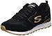 Skechers OG 85 GOLD'N GURL, Zapatillas de deporte para Mujer, Black Suede/ Nylon/ Mesh/ Rose Gold Trim, 39 EU