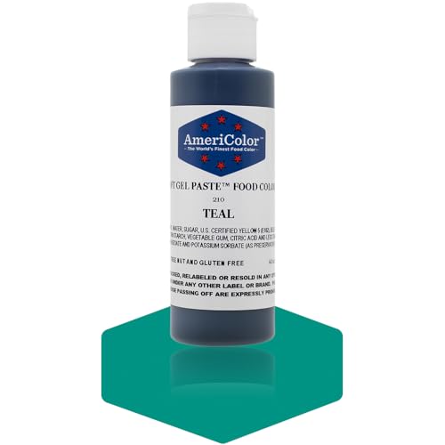 TEAL SOFT GEL PASTE 4.5 OZ Cake Decorating