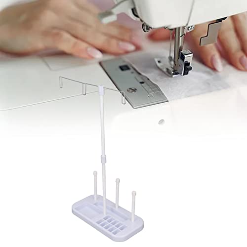 Image of HEEPDD Thread Stand Holder for Sewing Machines 3 Spool Capacity Thread Organizer Prevents 50% Less Clutter Embroidery Project Setup and Quick Thread Changes