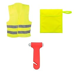 Adri Chaleco Reflectante de Seguridad con Martillo...: VISIBILIDAD MÁXIMA: Chaleco reflectante de alta visibilidad diseñado para garantizar la seguridad en condiciones de baja luminosidad HOMOLOGACIÓN: Cumple con los estándares de seguridad requeridos para uso en carretera y entornos laborales KIT DE EME...