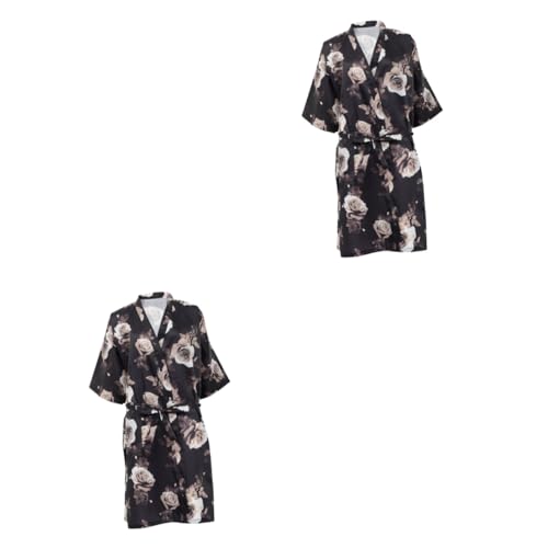 POPETPOP 2 Piezas Delantal De Peluquero Batas De Peluquería Batas Para Mujeres Batas De Salón Batas Capas Albornoz Para Mujeres Delantales Para Mujeres Bata De Pelo Servicio Al Cliente