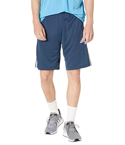 adidas Mens Designed 2 Move 3-Stripes Shorts Crew Navy/White 3X-Large