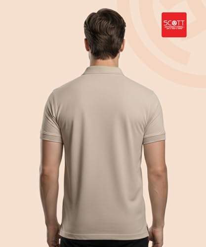Image of Scott International T Shirt for Men | Polo T-Shirt for Man | Plain Casual Stylish | Half Sleeve | Mens Polyester Dry Fit Collar Polo Tshirts for Men, Quick Drying & Breathable Fabric, Gym Wear Tees