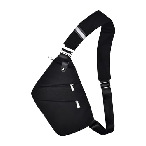 Fibrdoo Brusttasche, Anti-Diebstahl Sling Bag, Crossbody Schultertasche Herren Damen klein für Freien Reisen Wandern Joggen