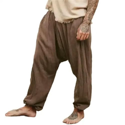 SPABOY Heren Lange Broek Lange Broek, DONKERBRUIN, 3XL