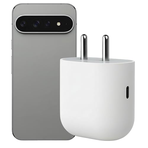 Image of 45w USB-C PD Fast Charger for Google Pixel 10 Pro /10 /9 Pro /9 /8 /7 /6 /5 Series | Type-C wall Adapter | Quick & Safe Charging | White PPS Rapid Power Adapter