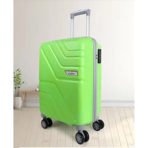 Image of Trumpkin Suitcase 360 Degree Small Suitcase /Cabin-Luggage / 22 inch inch /Size 55 cm /Hard-Sided Luggage Trolley Bag /Model-Z / 360 Rotating / 8 Wheels (Parrot Green)