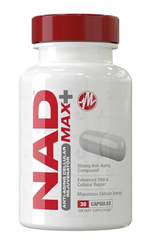 Metabolic Nutrition NAD MAX Plus+ 450mg of NAD + Fenugreek, Quercetin, Resveratrol and Fo-ti Extract for Anti-Aging Cellular Rejuvination, Also Supports Cellular Energy,30 Vegetable Capsules