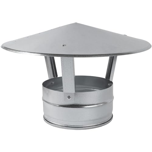 Chapeau de cheminée en acier galvanisé haut de gamme 150 mm - 2