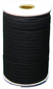 Braided Elastic 1/4'' Wide 144 Yards - Black And White (White) #TOP1