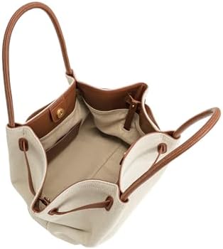 JW PEI Women's Hana Medium Faux Suede Tote Bag - Brown Canvas — view 4