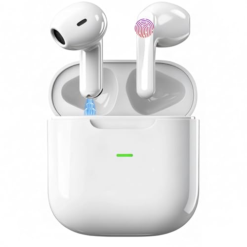 Auriculares Inalambricos, Auriculares Bluetooth 5.4 HiFi Estéreo con 4 HD Mic, 58H Cascos Inalambricos Bluetooth con Cancelacion Ruido ENC, Control Táctil, IP8 Impermeable para iPhone Samsung Android