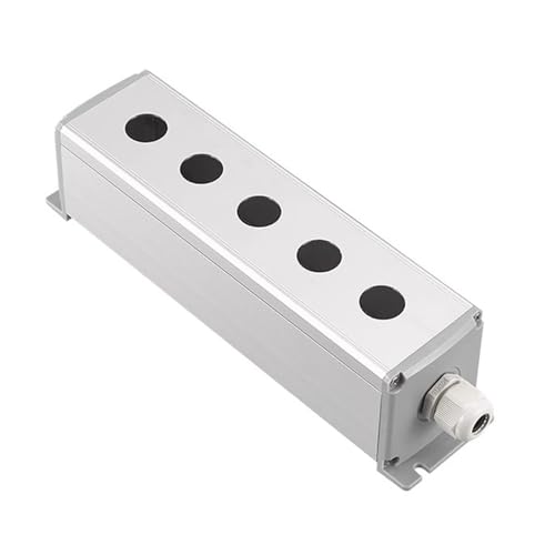 Boîte de commutation en aluminium et bouton métal pour finition premium