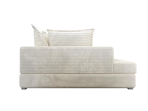 Fun Möbel Ecksofa Couchgarnitur Sofa Oskar (Grau, Seite Rechts) – Bild 7