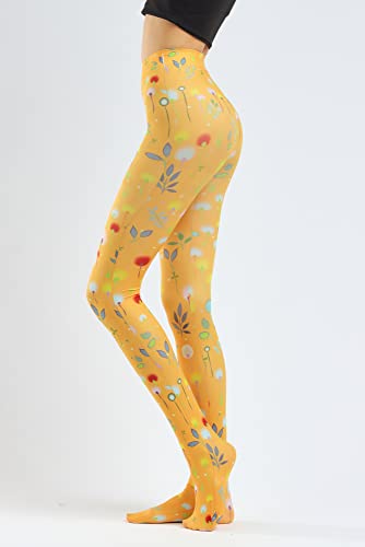 Image of Sahabowi Women's Sheer Tights, Digital Print Designs Stockings
