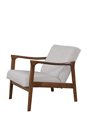 Sillón Lounge Retro Madera Gris Claro miniatura 7