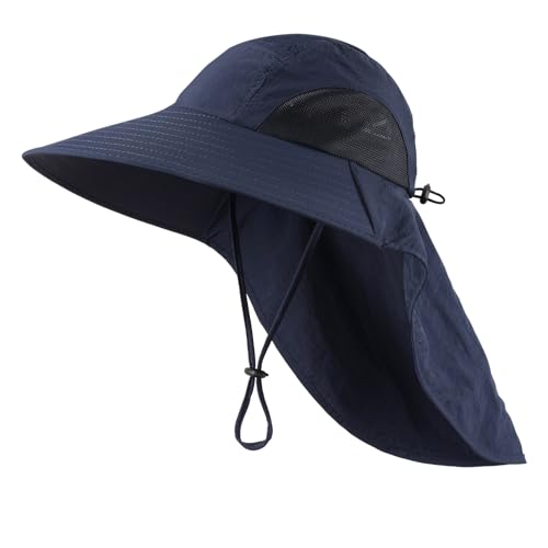 Sombrero de ala ancha con protección solar para hombre y mujer