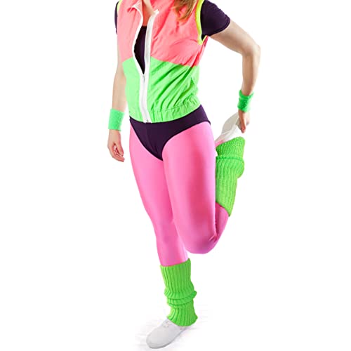 Lousguta Leg Warmers For Women 80S Knit Ribbed Leg Warmers Casual Socks For Party Dance Sports (Neon Green) #TOP3