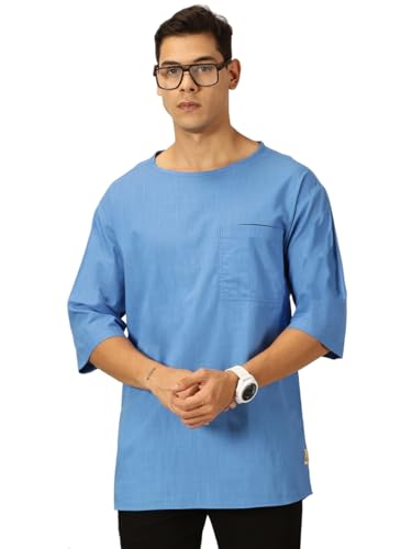 Chemise pour homme Thomas Scott bleue en taille XL pour un style classique