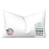 Pillowflex Synthetic Down Pillow Insert for Sham Aka Faux/Alternative (17 Inch by 27 Inch)