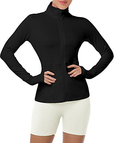 Vutru Women's Workout Yoga Jacket Full Zip Running Track Jacket #TOP1