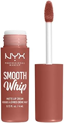 NYX PROFESSIONAL MAKEUP Smooth Whip Matte Lip Cream, Long Lasting, Moisturizing, Vegan Liquid Lipstick - Teddy Fluff (Midtone Pinky Brown)