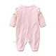KIDDLETOWN Baby Schlafanzug, Strampler Neugeborene, Mädchen, Baumwolle, Langarm, Schwan, 0-3 Monate