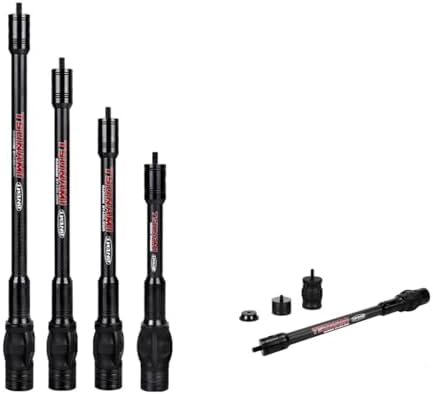 LWANO Archery Compound Bow Stabilizer Bar 6 8 10 12 Inch Adjustable Stabilizer for Vibration Reduction, Carbon Fiber Lightweight and Durable, Ideal for Hunting and Target Shooting LWANO Archery Compound Bow Stabilizer Bar 6 8 10 12 Inch Adjustable Stabilizer for Vibration Reduction, Carbon Fiber Lightweight and Durable, Ideal for Hunting and Target Shooting