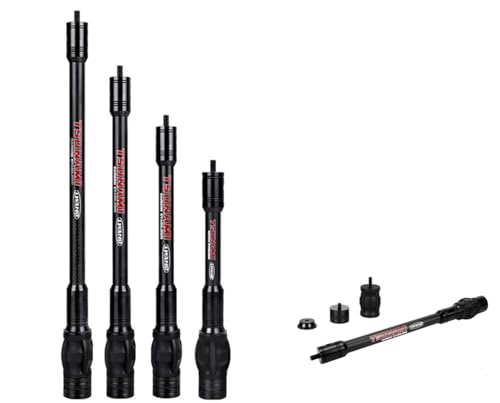 LWANO Compound Bow Archery Stabilizer 10 Inch Balance Bar for Vibration Reduction, Carbon Fiber Lightweight and Durable, Ideal for Hunting and Target Shooting (10 inch)