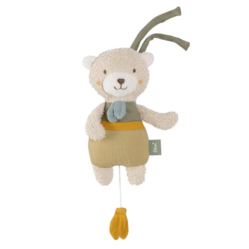 Berceuse de Schubert ours en peluche Fehn doudou musical biologique bébé
