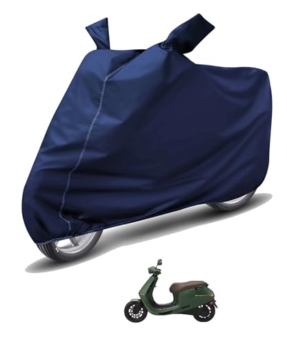 Image of Auto Hub Waterproof Scooty Cover Compatible with Ola S1 Pro Dustproof, UV Protection Two Wheeler Scooty Ola S1 Pro Cover - Blue