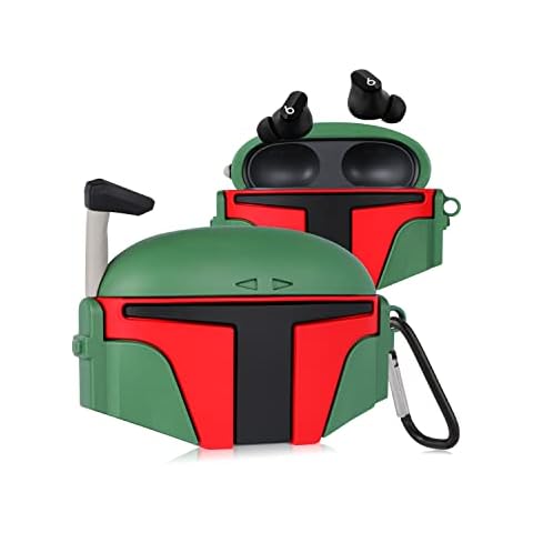 Jowhep Case for Beats Studio Buds Cartoon 3D Design Cute Silicone Cover Fashion Kawaii Funny Cool Fun Unique Wireless Powerbeats Cases for Beats Earbuds Headphones for Girls Boys Teen Green Warrior Cover