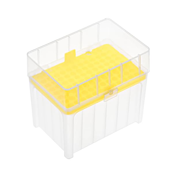 Arcsol® Laboratory Pipette Tip Rack, 96 Wells, 200ul Capacity, Autoclavable, Clear/Yellow-image-2
