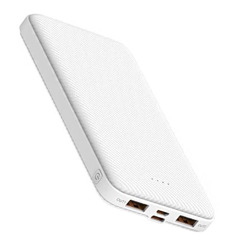 SLuB Power Bank 12000mAh, Ultra-Sottile Caricatore Portatile, 3A USB C Ricarica Rapida, LED Display, Telefoni Cellulari Batteria Esterna, Compatibile con iPhone, Samsung, Huawei, Tablet Ecc
