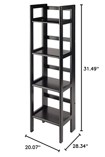 Winsome Wood Terry Shelving, Black #TOP2