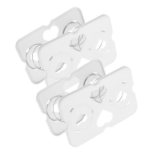 MUSISALY Soporte para Caja de Pañuelos de Abs Blanco, 2 Piezas Resorte Elástico, Carga Fuerte y Soporte Estable para Uso en Hogar