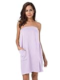 SIORO Bath Shower Wrap for Women Body Towel Wraps Spa Gym Pool Travel Bath Towels with Adjustable Closure & Pockets