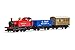 Hornby Train Set - R1270M Valley Drifter Analogue OO Gauge Locomotives Model Railway Train Sets, Starter Electric Model Train Kits - Steam Engine Model Building Kits, 1:76 Scale Model Train Gifts