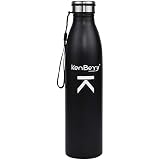 KenBerry Stainless Steel Water Bottle 750 Ml Alpha Duke (Pack of 1, Black)