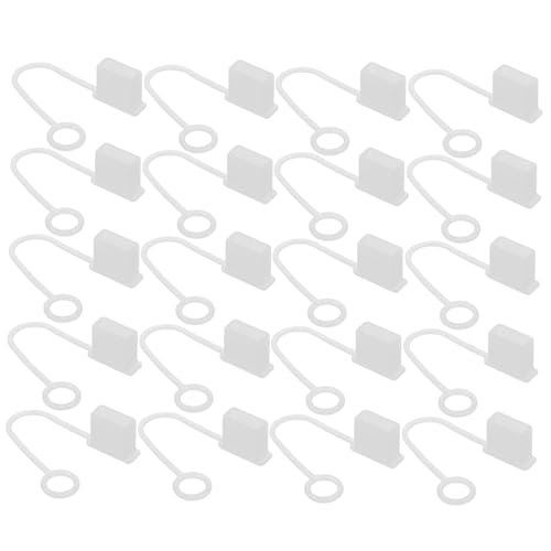RORPOIR 30 Piezas Manguito Protector del Cable de Datos Cubierta Protectora del Cable de Carga Tapa de conexión USB Cubierta Impermeable del Puerto de Carga Gel de sílice Transparente