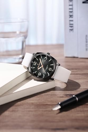 Image of Daniel Hechter Paris Vaneau Collection Analog Watch for Men - Water Resistant Quartz Movement, Date Display with Silicon Strap