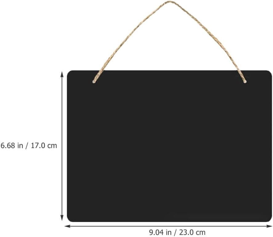 Hanging Chalkboard Sign 8pcs Wooden Price Tag Boards Wood Message Board Set