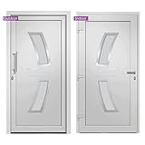 Zoom IMG-2 vidaxl porta di ingresso bianca Zoom IMG-2 vidaxl porta di ingresso bianca