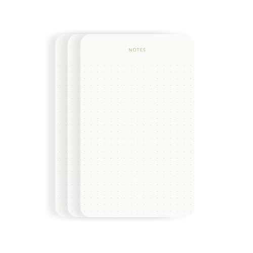 Pinesman - Elegant Desk Notepads for Professionals, Executive's Memo Pads, Minimalist, Gold Foiled,...