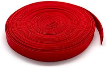 NY Binding Bias Tape ~ 1/2" Wide Double-fold Bias Tape ~ RED ~ Poly Cotton (10 Yards/Pack)