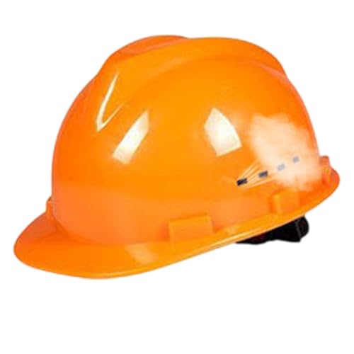 Casco de seguridad ventilado, casco duro de trabajo, casco de seguridad ABS, diseño ventilado, ajuste de trinquete deslizante, protección absorbente para construcción, construcción y lugares de