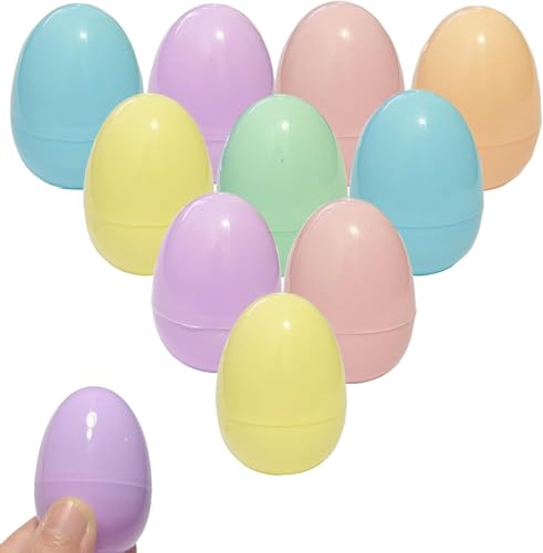 Higoala Pastel Color Easter Eggs 24 Piece Colorful Plastic Easter EggsPlastic Eggs Fillable Empty for Gift Baskets or Egg Hunt