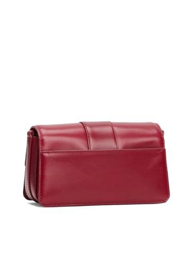 Image of Tommy Hilfiger Women's Heritage Leather Crossbody Bag With Chain Crossbody Strap